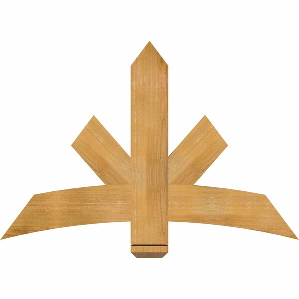 Ekena Millwork Alberta Rough Sawn Timber Gable Bracket, Western Red Cedar, 48"W x 32"H x 2"D x 6"F, 16/12 Pitch GBW048X32X0206ALB00RWR - main